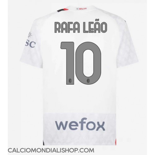 Maglie da calcio AC Milan Rafael Leao #10 Seconda Maglia 2023-24 Manica Corta
